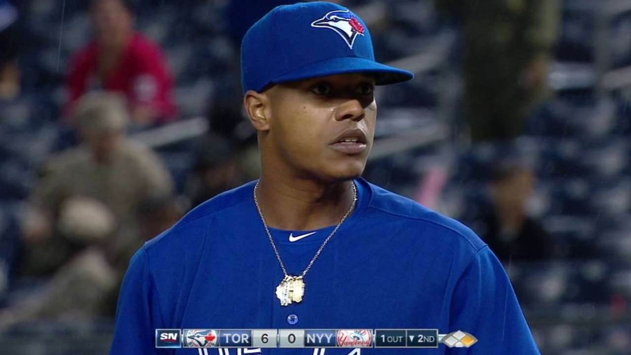 Stroman strikes out Headley
