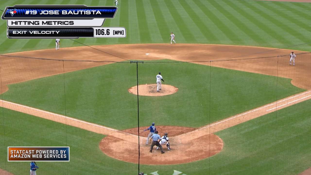 Statcast: Bautista drills homer