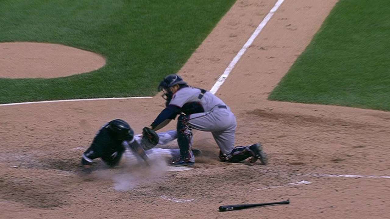 Plouffe nabs Johnson at home