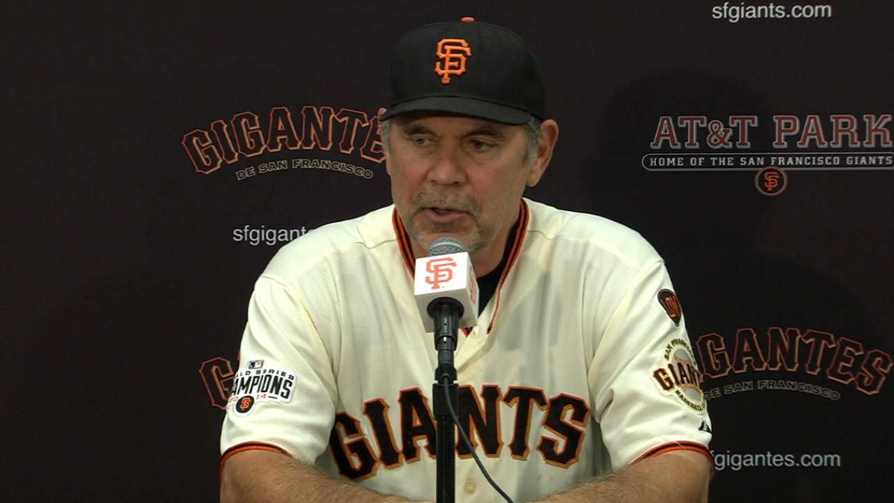 Bochy on Leake's big game