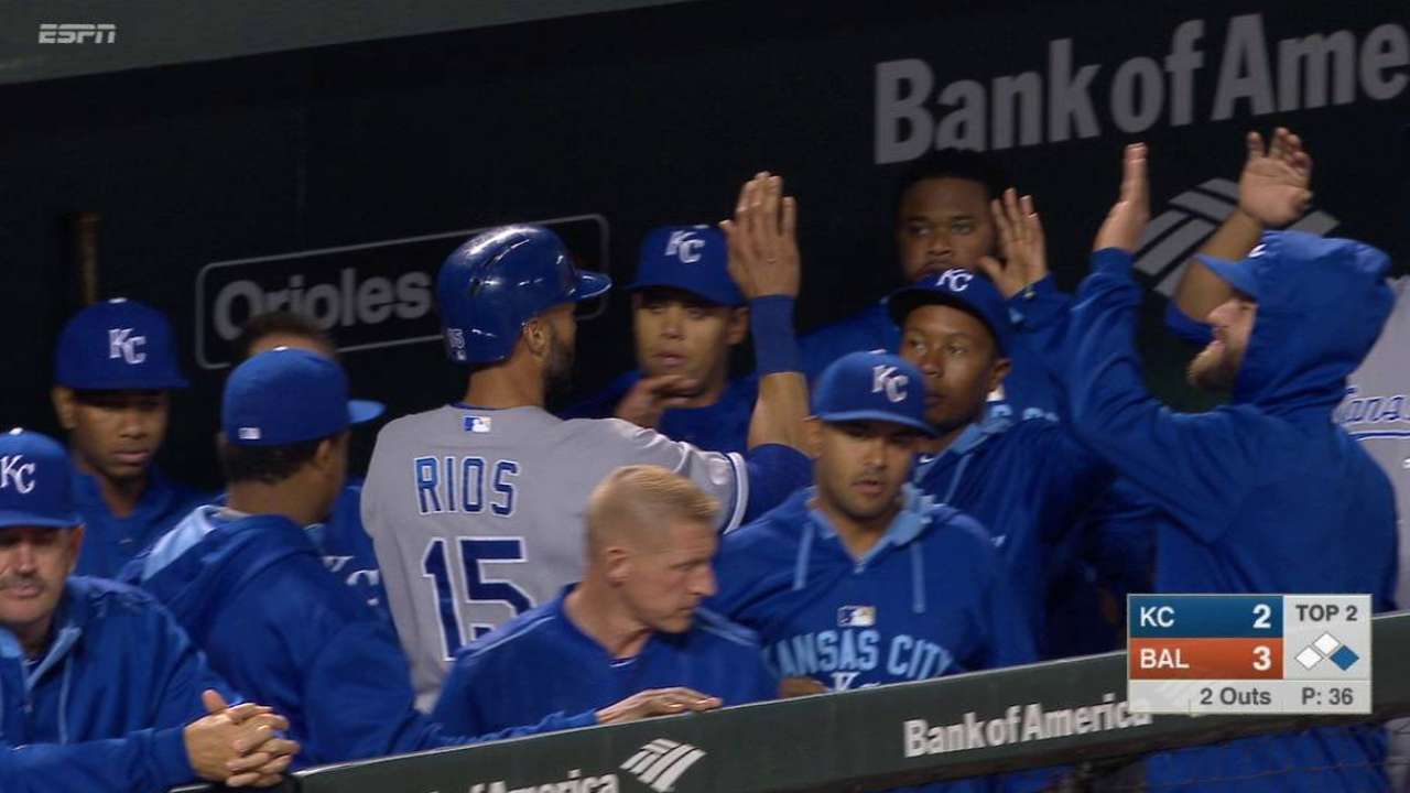 Cueto, Reales no pudieron contener bates de Orioles