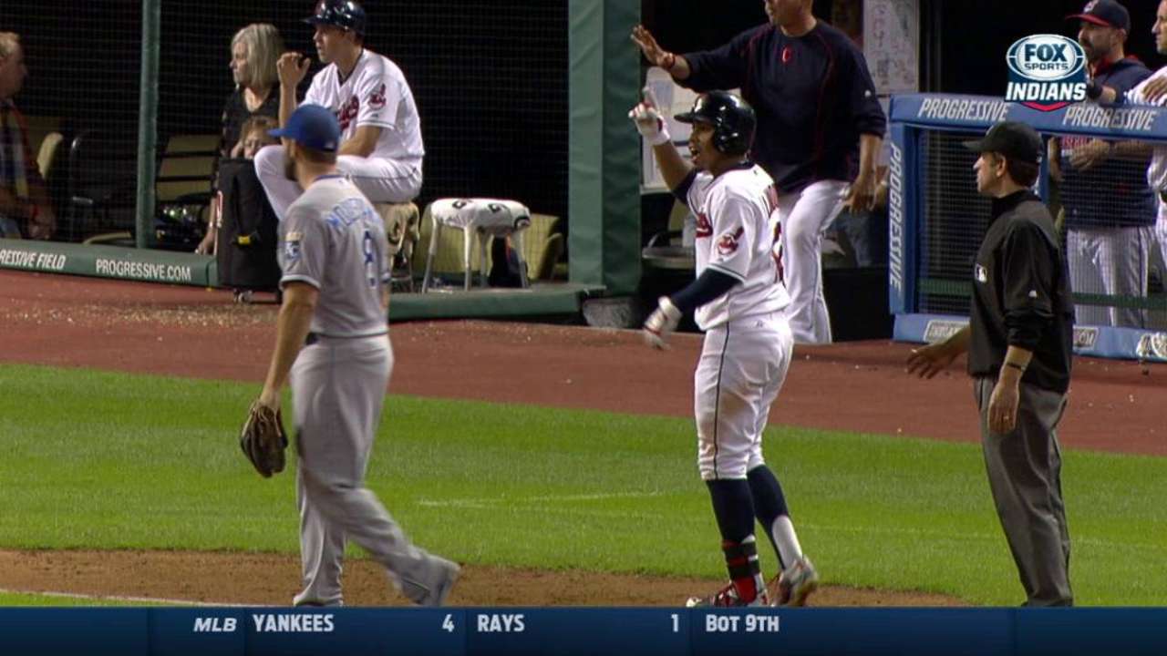 Lindor's RBI triple