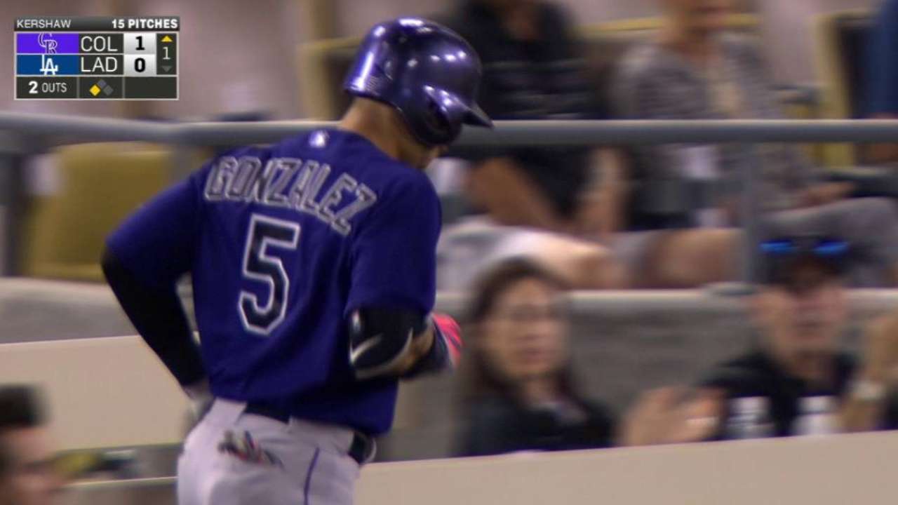 CarGo's RBI groundout
