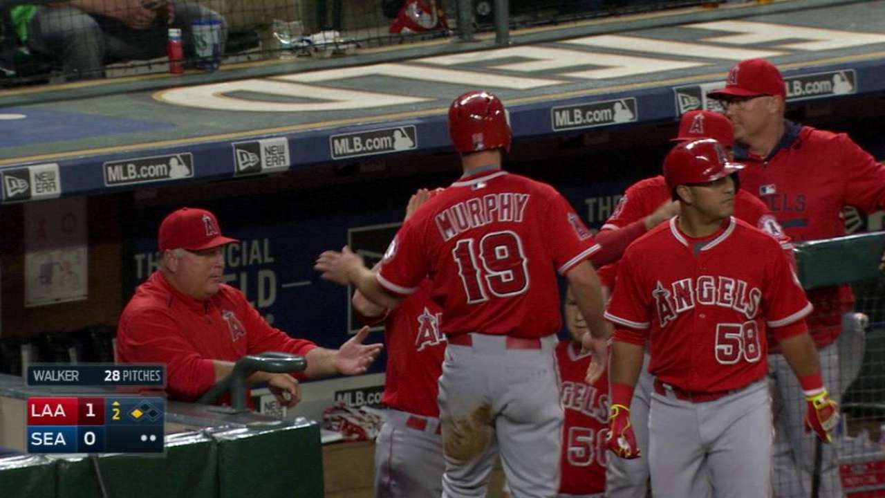 Angels have yet to decide on Murphy's option