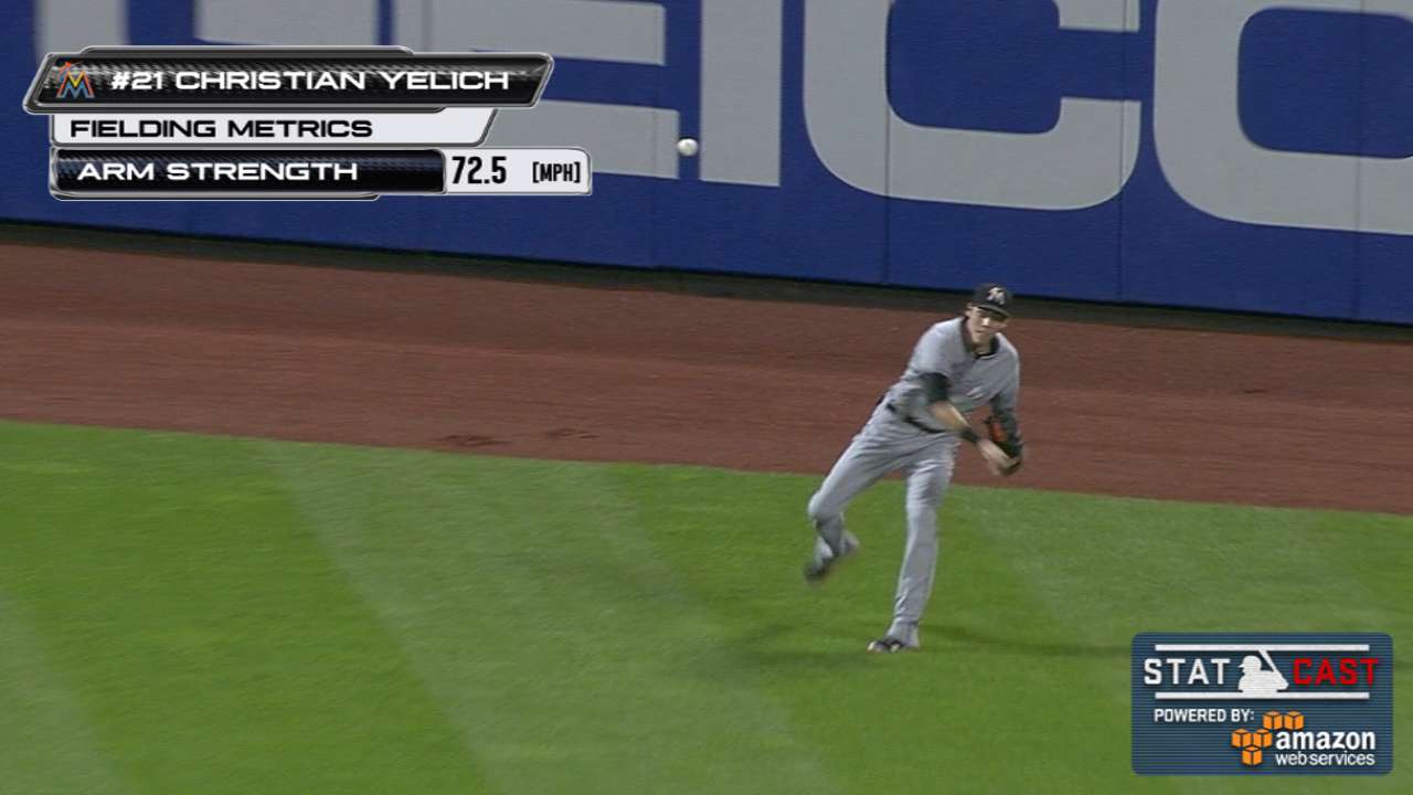 Statcast: Yelich nabs Lagares