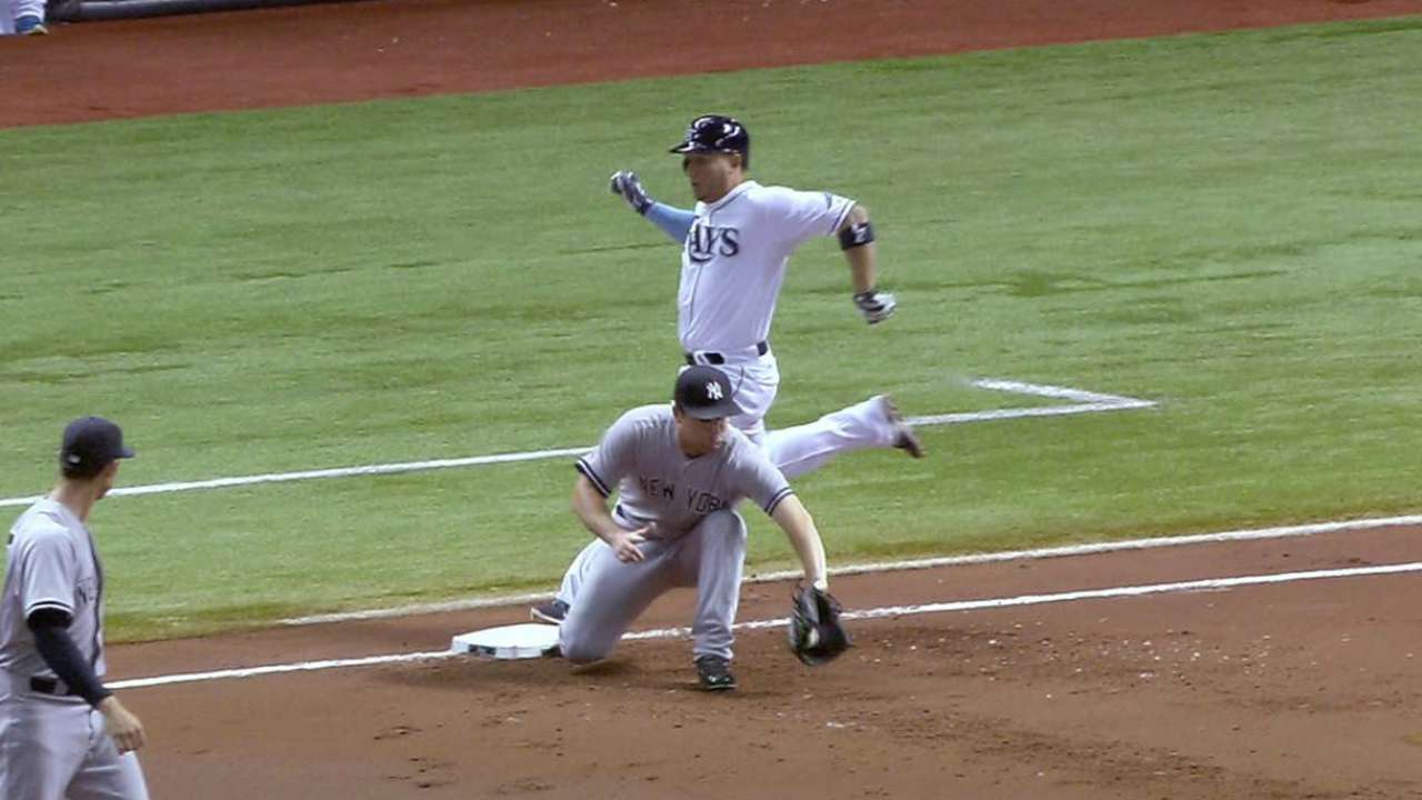 Yankees' DP stands on review