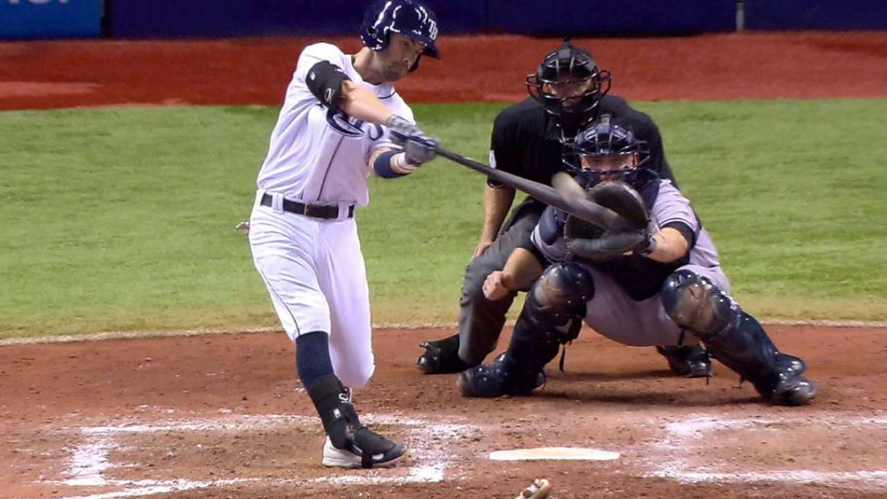 Franklin blasts Rays to win against Yanks