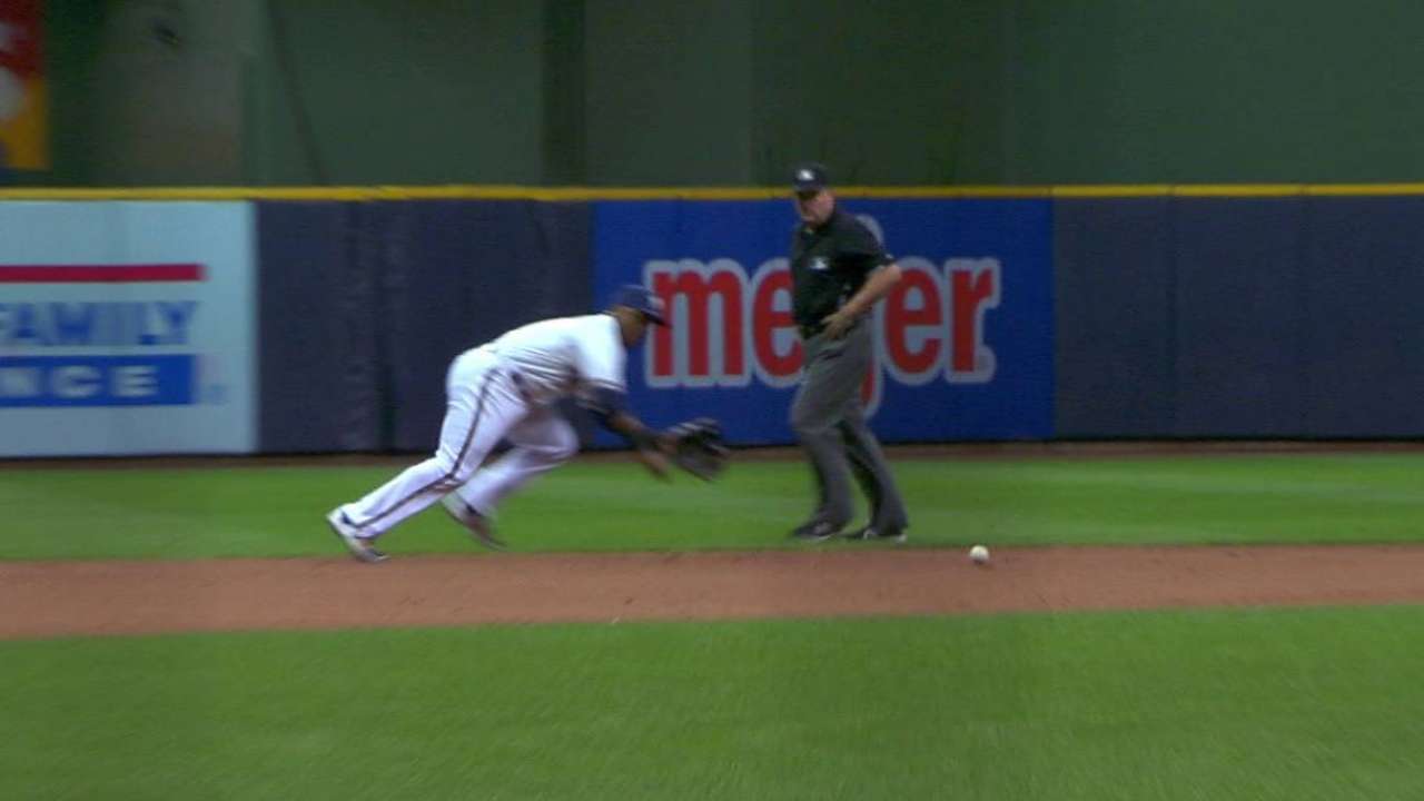 Segura's tremendous diving stop