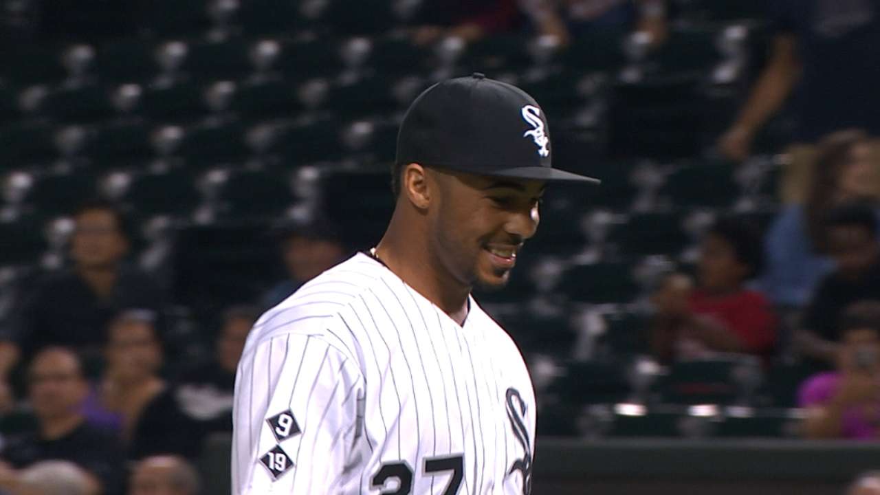 Infielder Garcia pitches in 8th