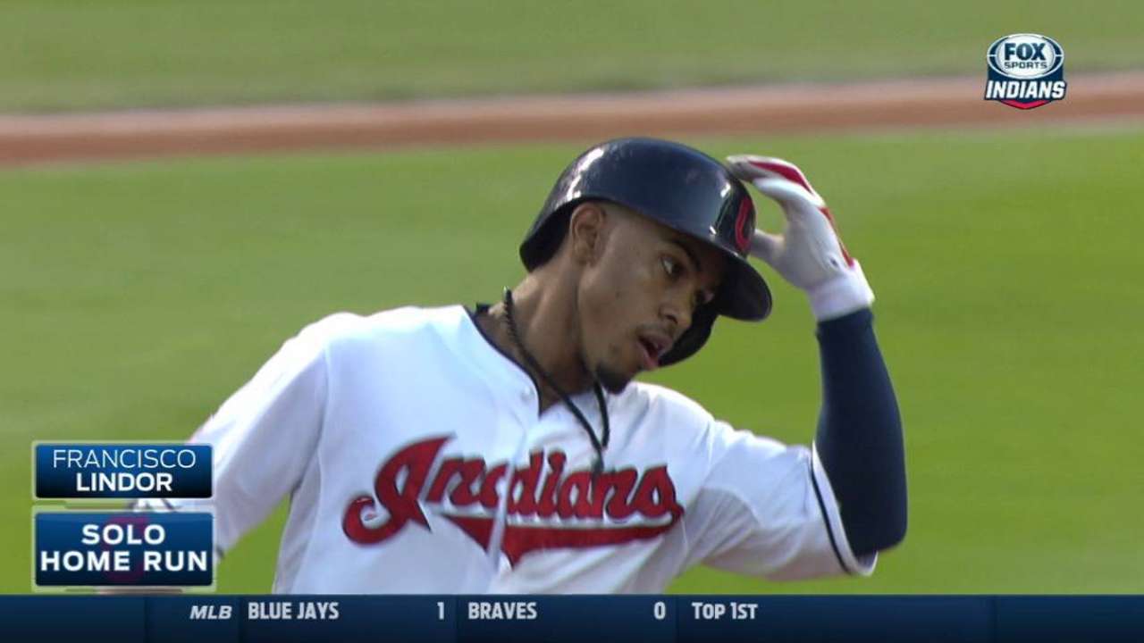Lindor's solo homer