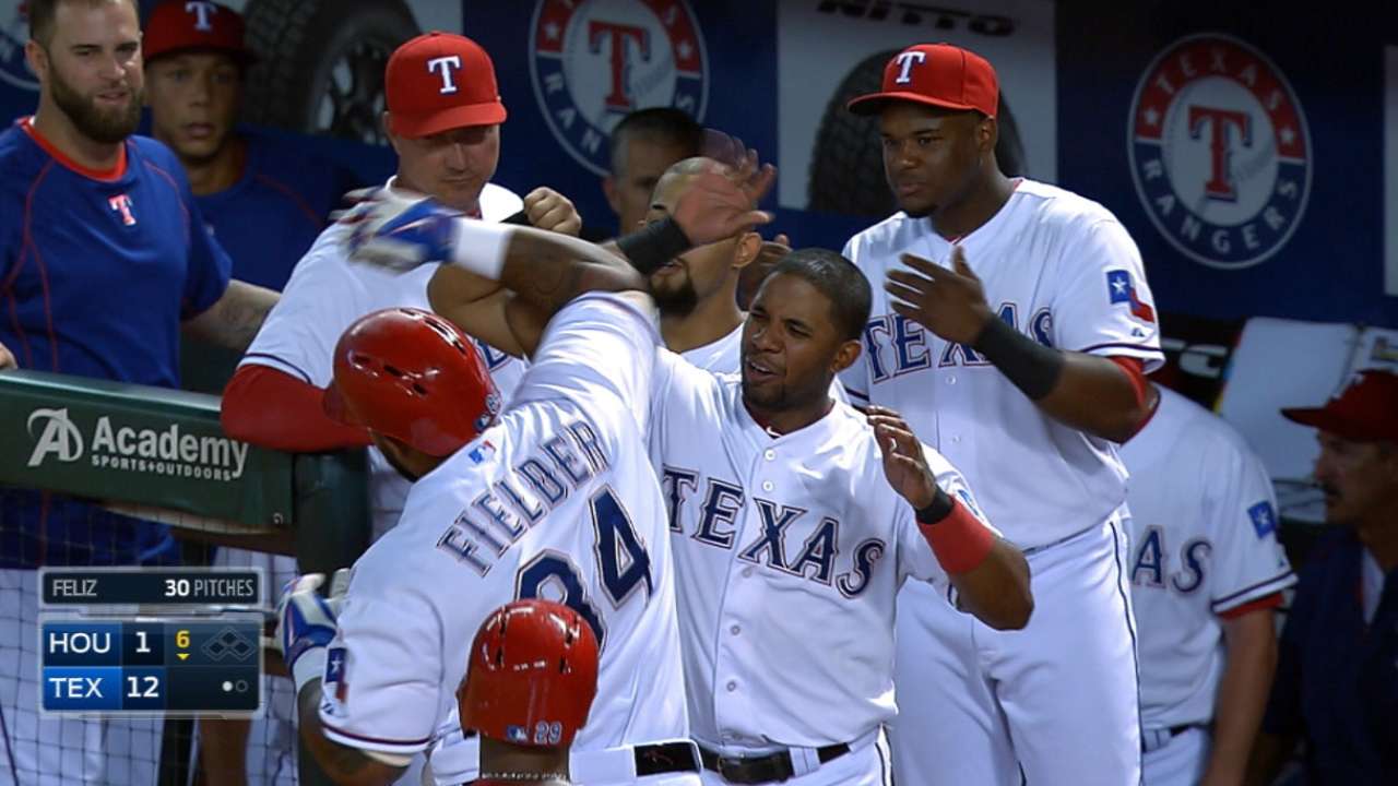 Five drives propel red-hot Rangers