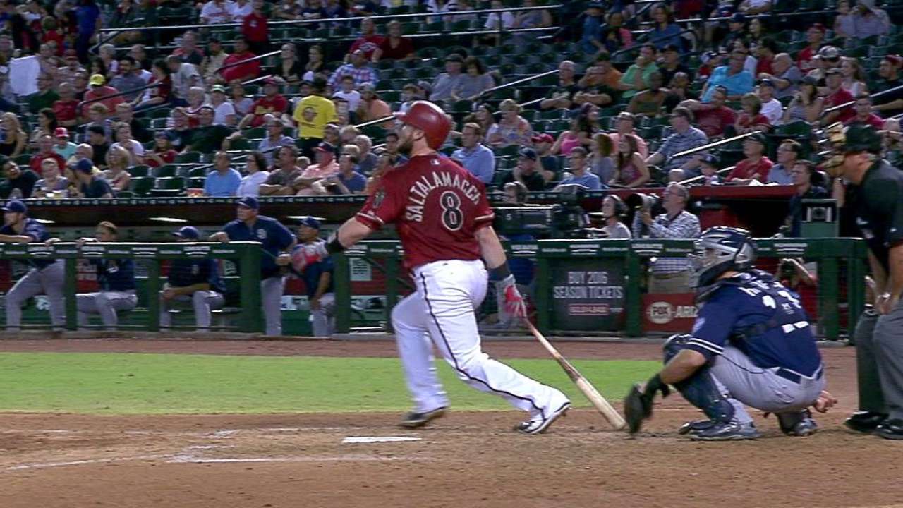 Salty's solo homer