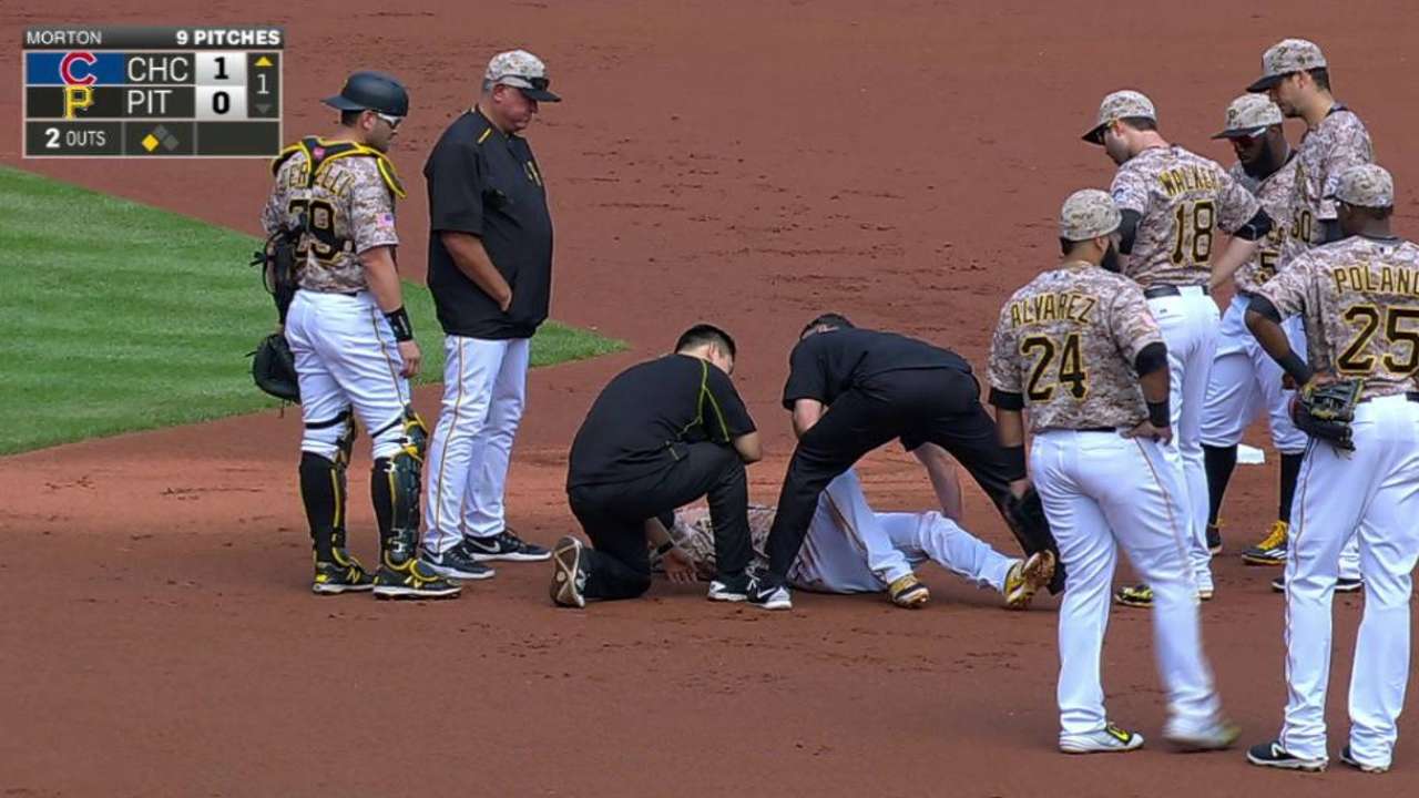 Kang exits with fractured leg