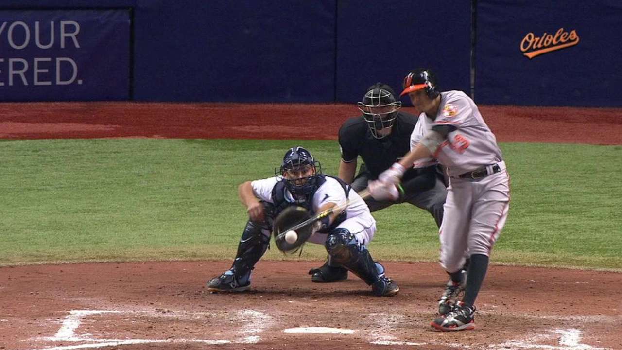 Orioles reaccionaron en el 8vo inning para vencer a Rays