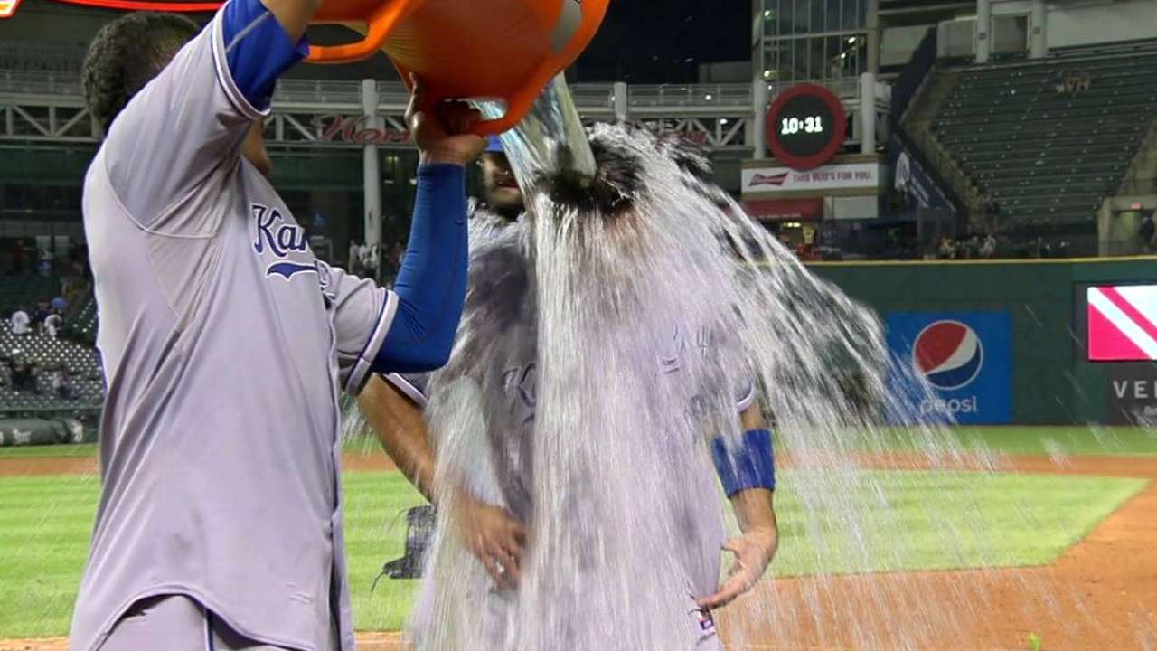 Infante on 8-4 win, gets doused