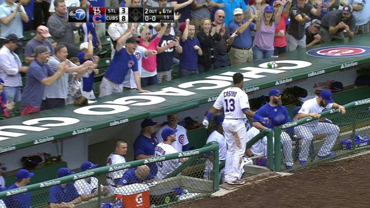 Castro's second homer of game