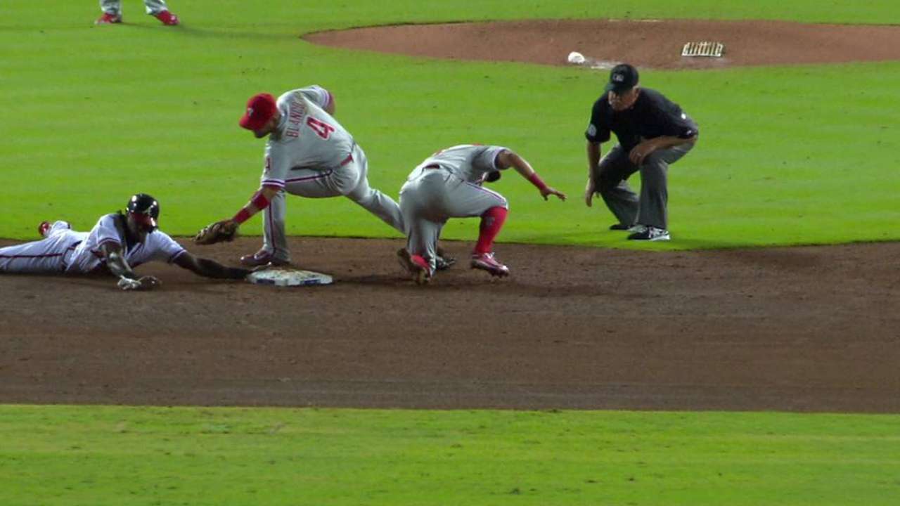 Maybin picked off, steals anyway