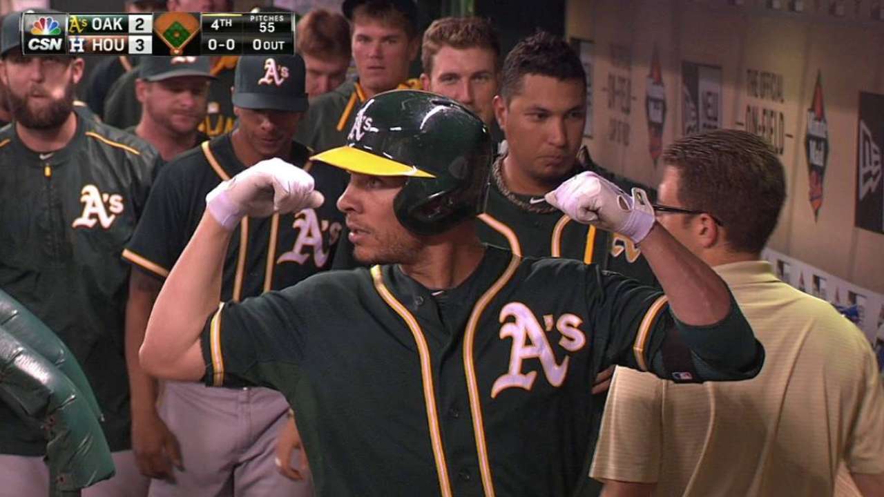 A's hand reeling Astros 5th straight loss