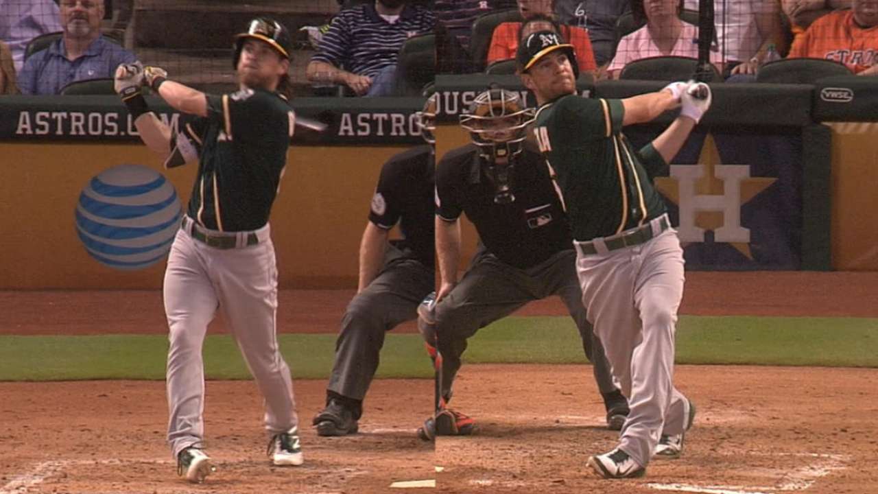 A's go back-to-back in the 4th