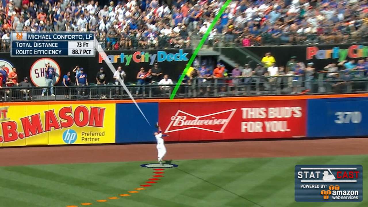 Statcast: Conforto's great grab