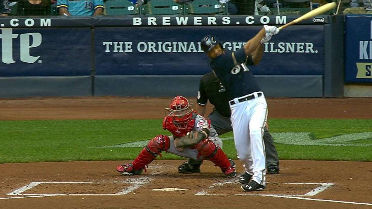 Santana's two-run double
