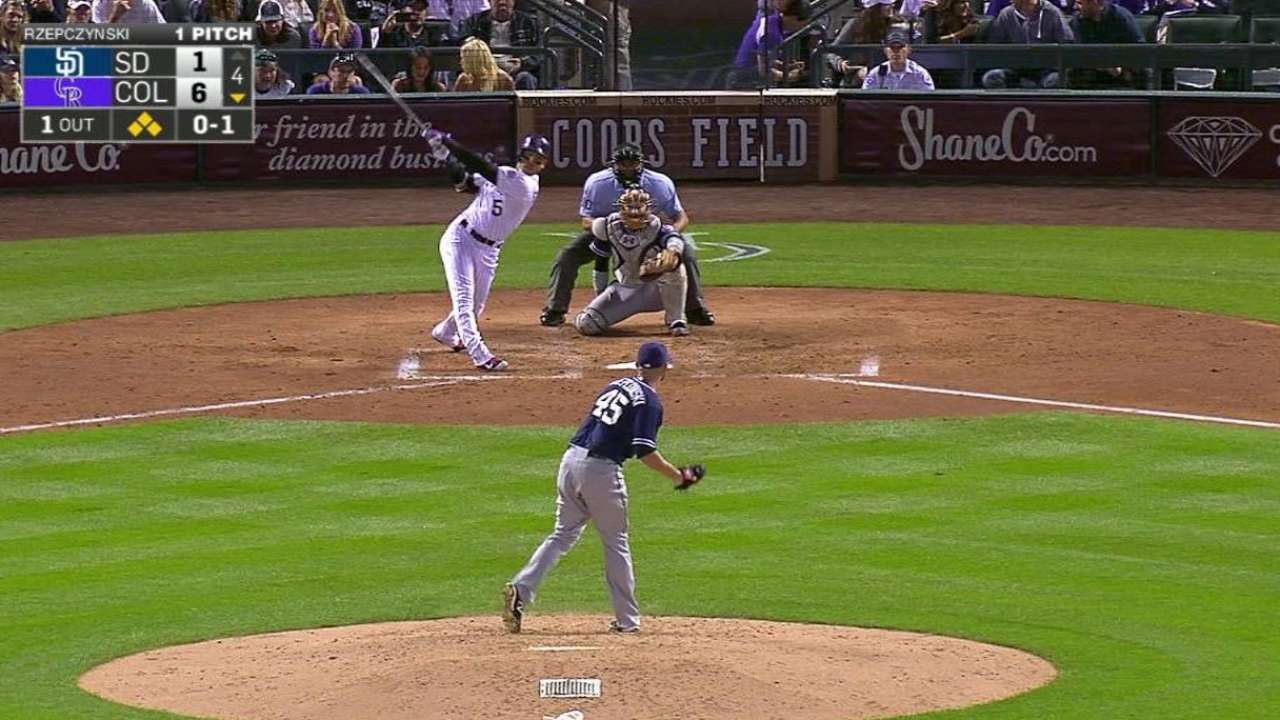 Rockies desatan su ofensiva y apalean a Padres