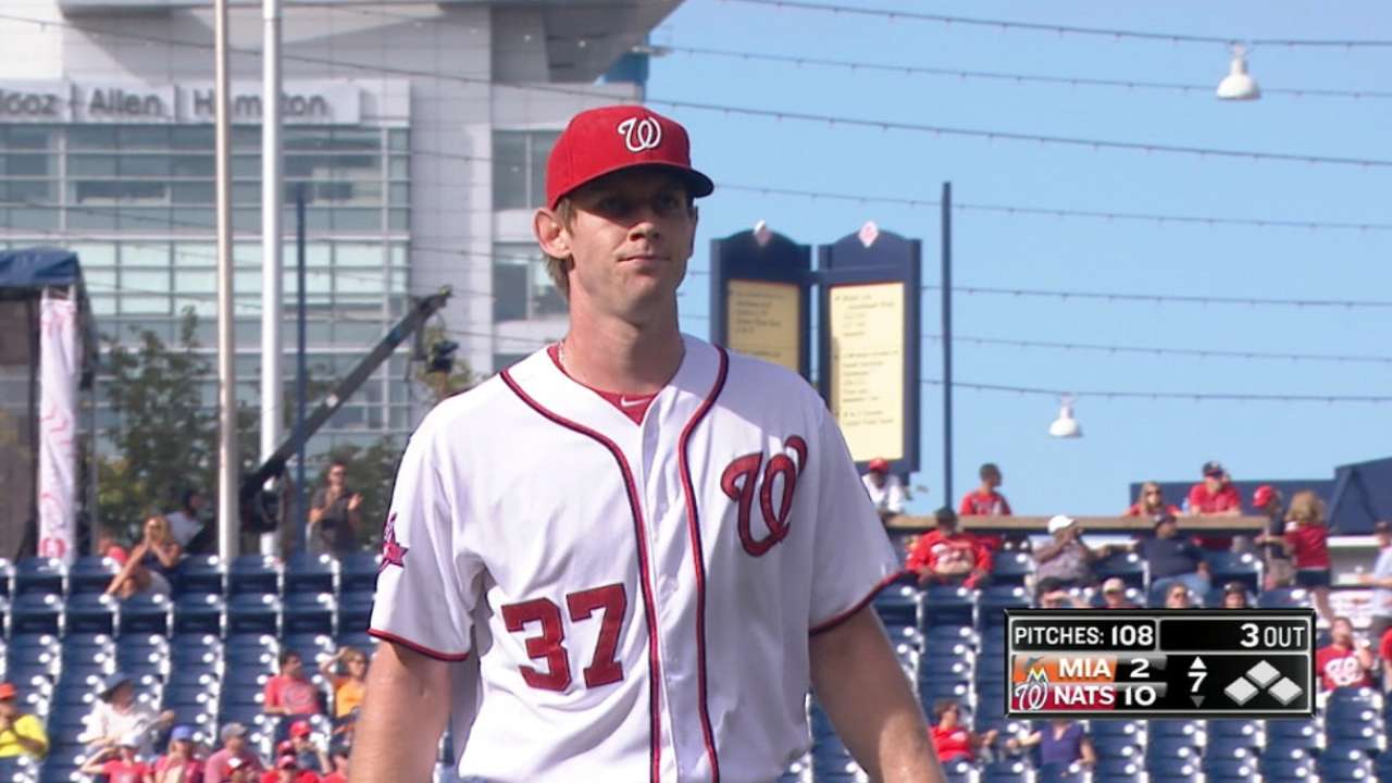 Return to health has Strasburg in peak form