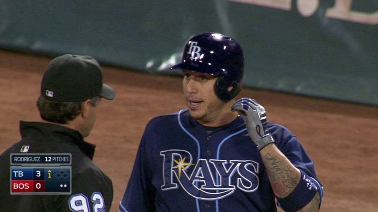 Rays challenge double play