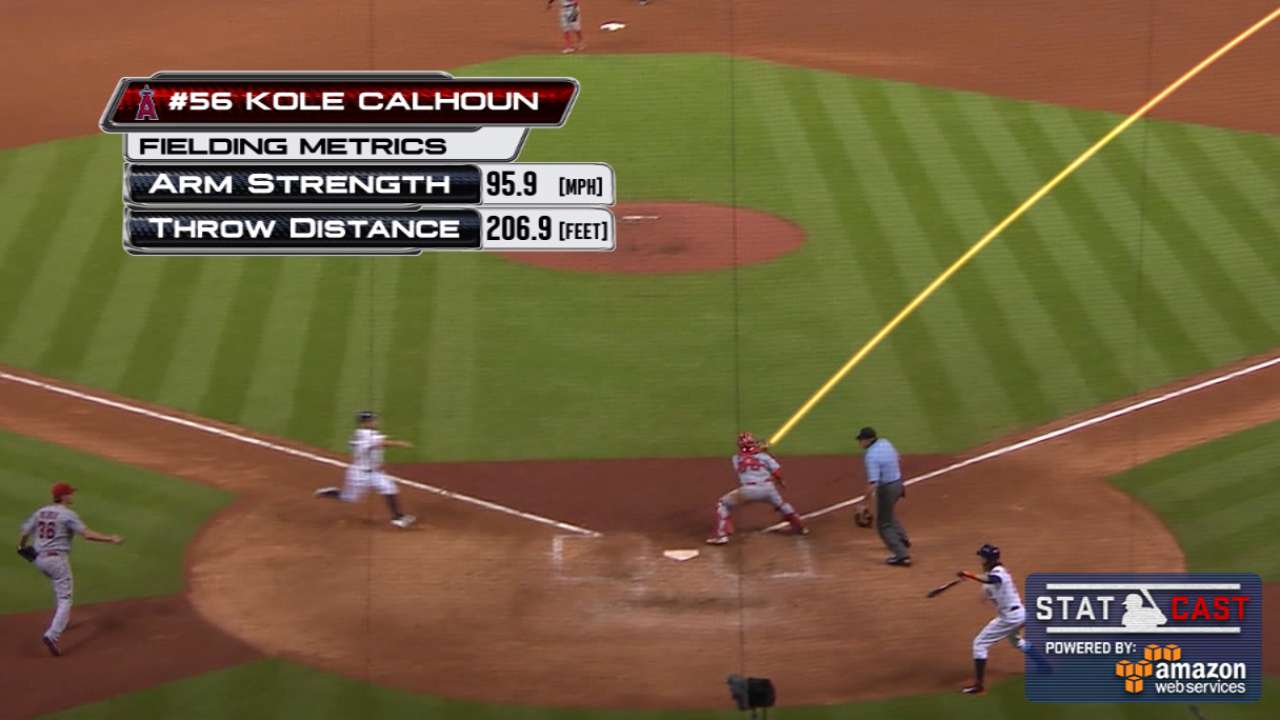 Statcast: Calhoun nabs Altuve