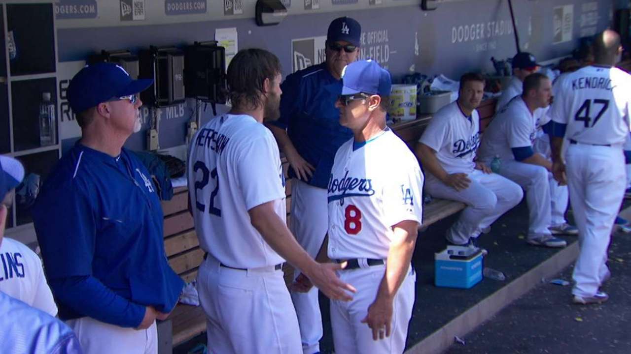 Kershaw, Mattingly exchange words during game