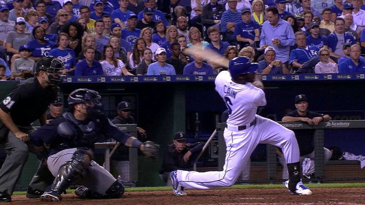 Cain's go-ahead two-run single