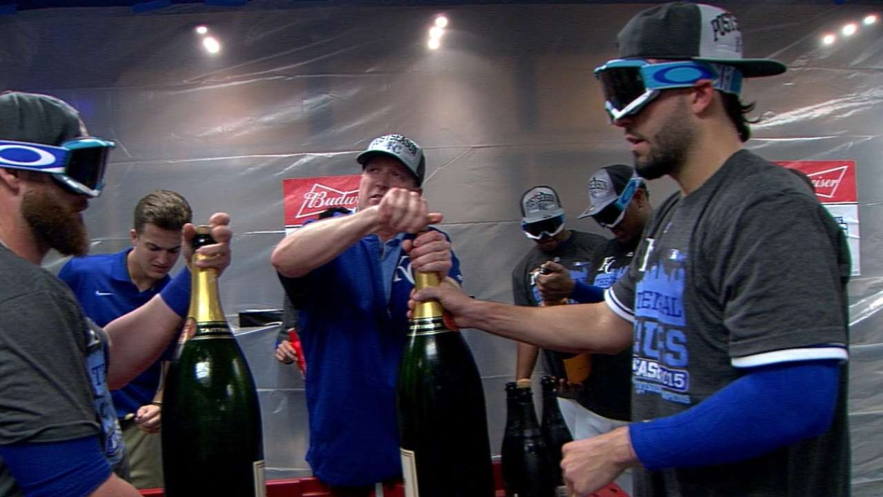 Royals celebrate division title