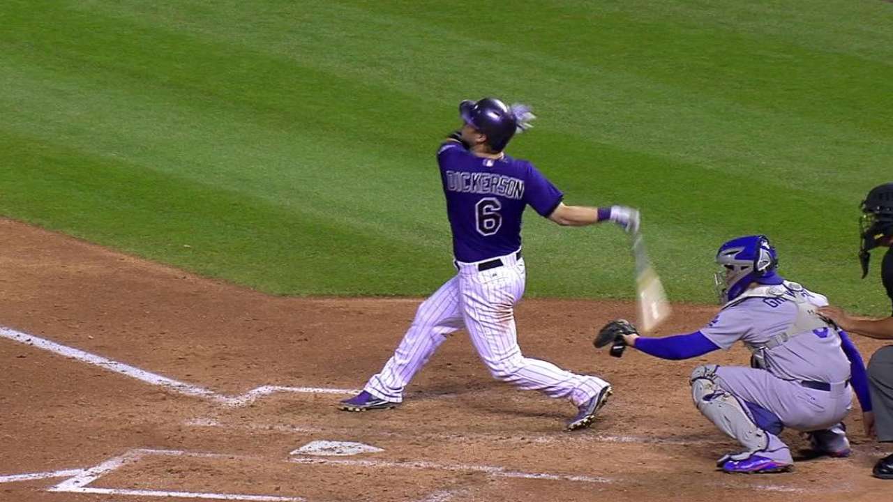 HR de Dickerson ayuda a los Rockies a frenar a L.A.
