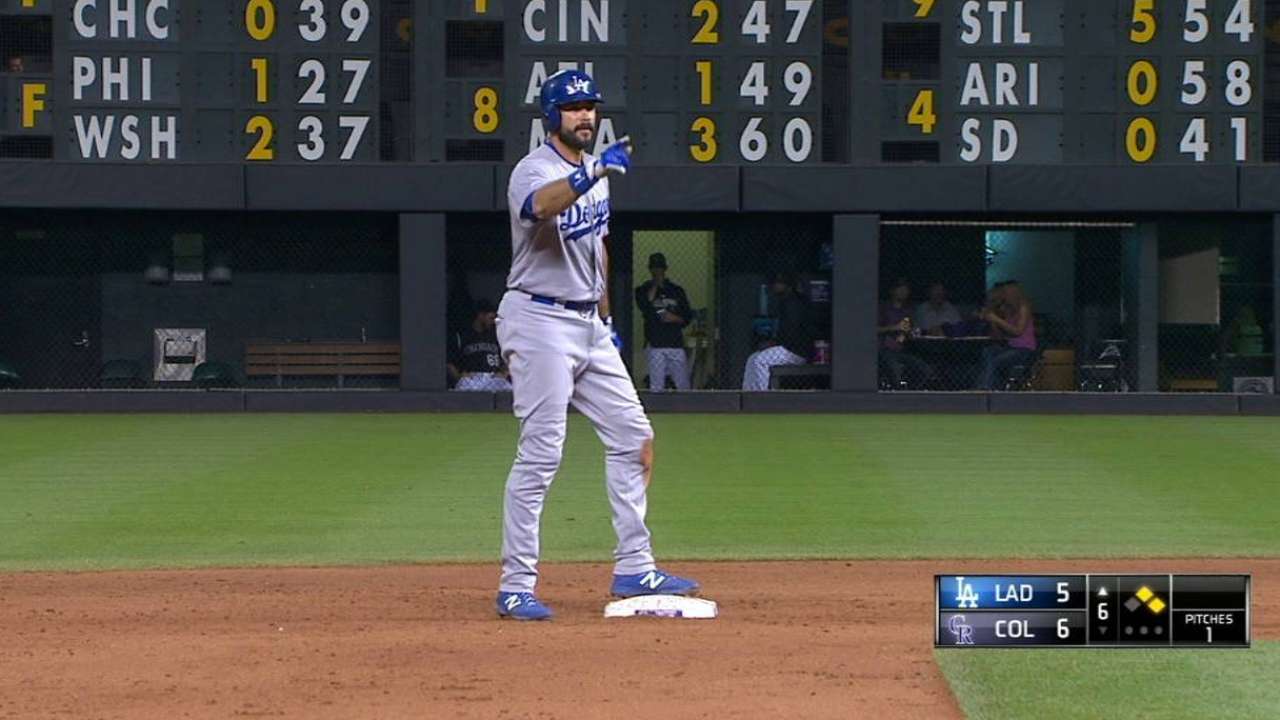 Ethier's game-tying RBI double