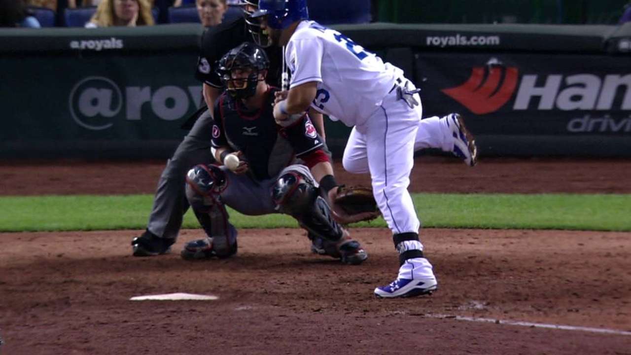 Morales sits with bruise from hit by pitch