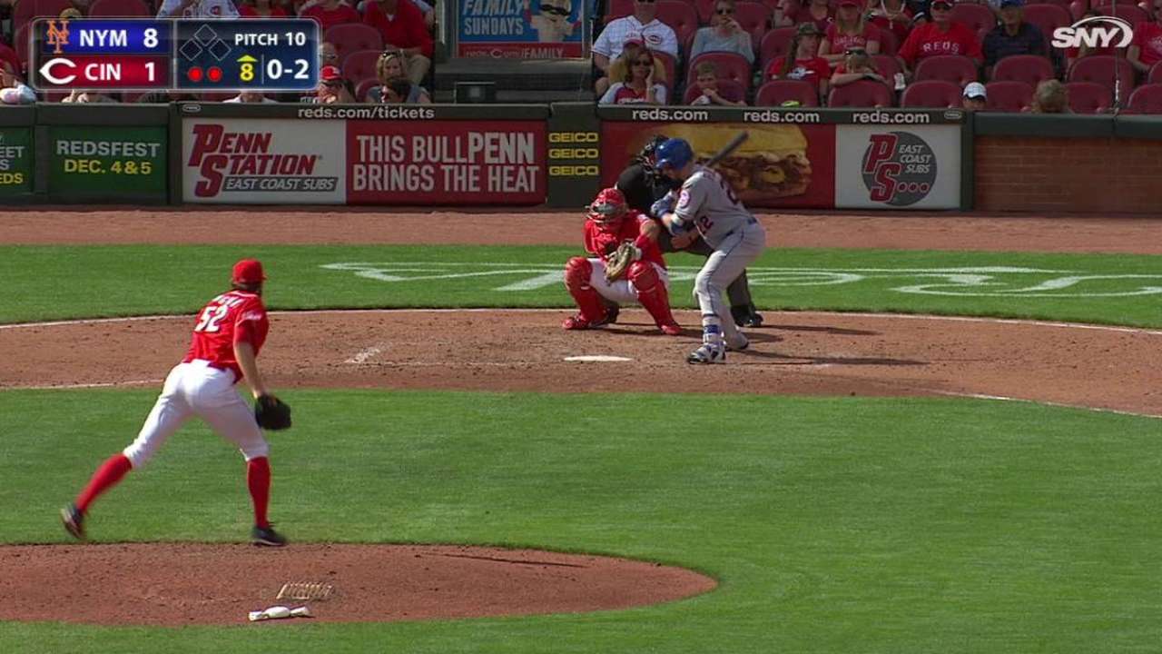 Cingrani strikes out Plawecki