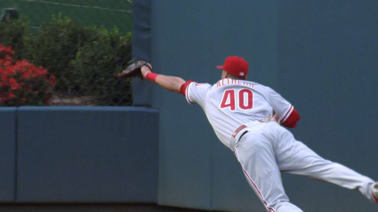 Altherr's diving catch