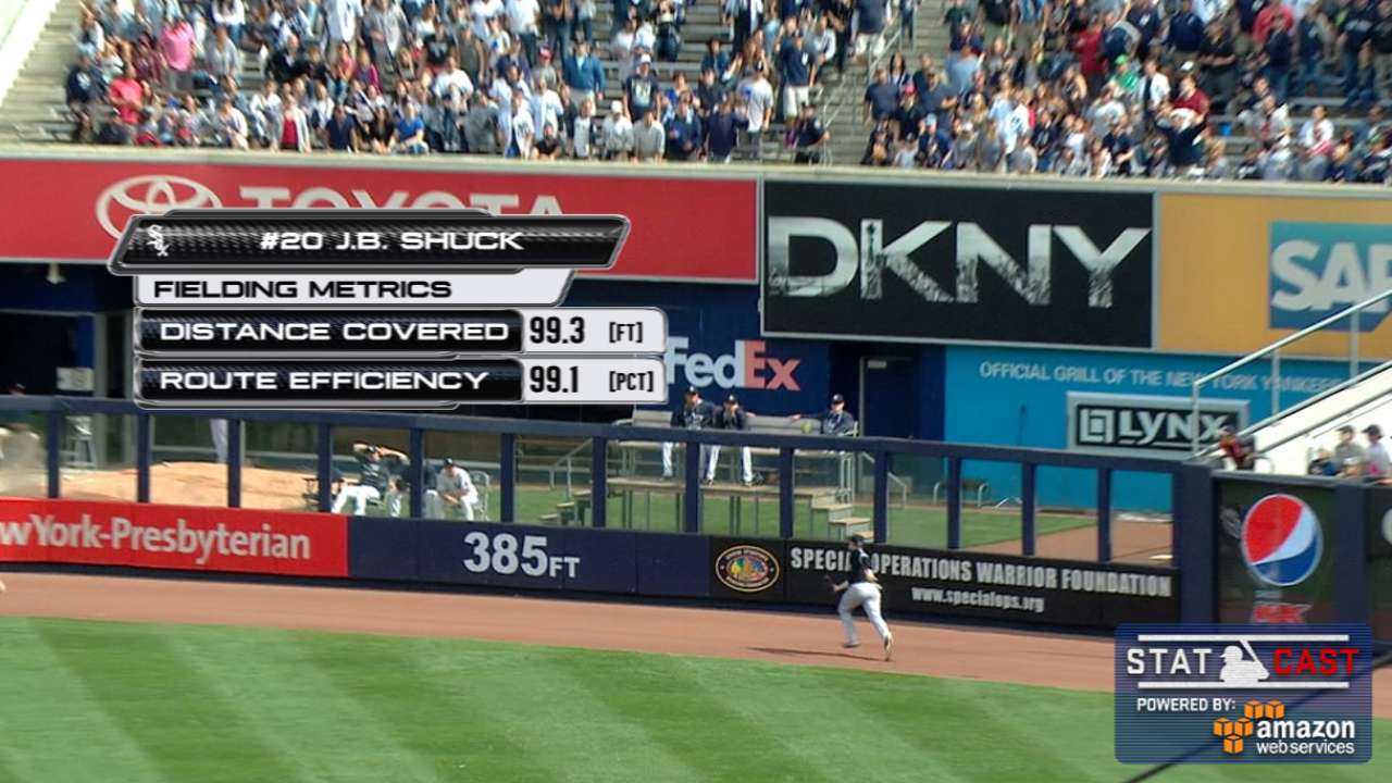 Statcast: Shuck tracks it down