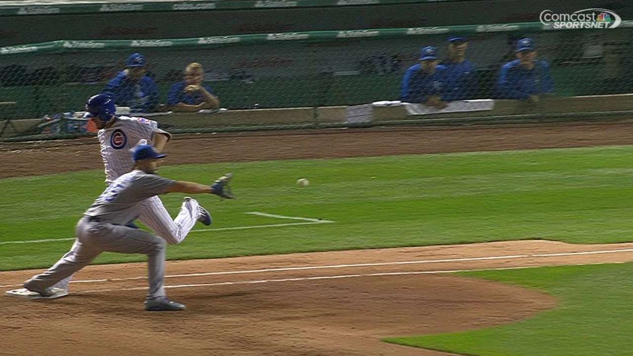 Cubs challenge, Bryant safe