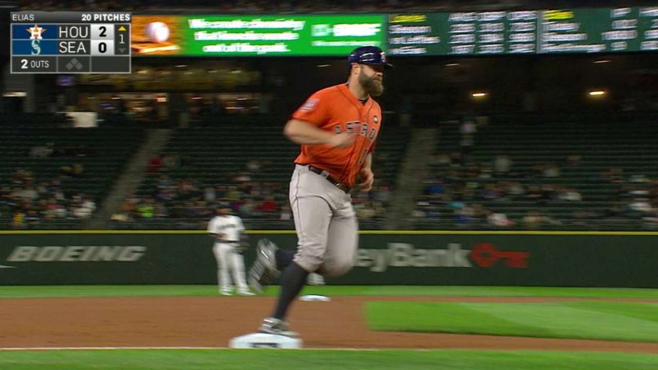Gattis' solo home run