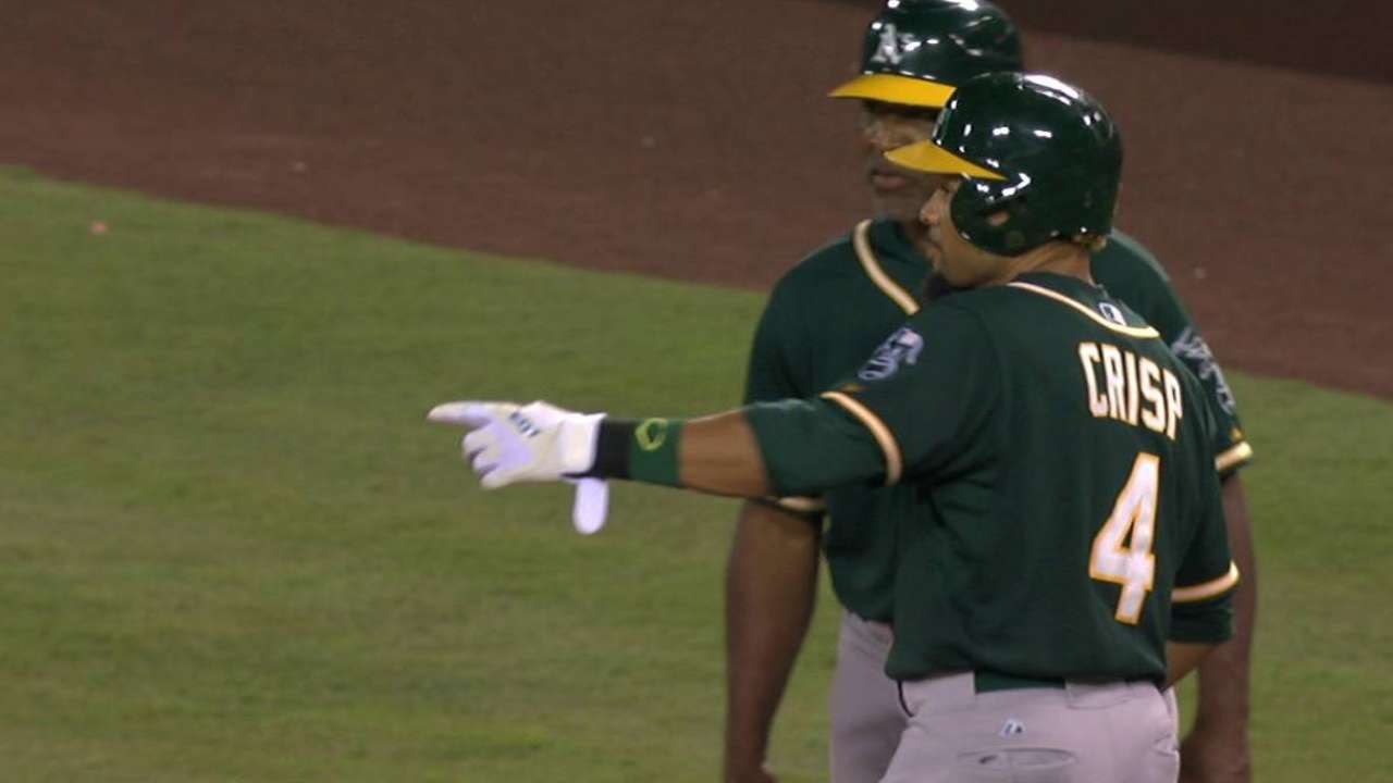 A's banking on healthy Crisp, not seeking OF help