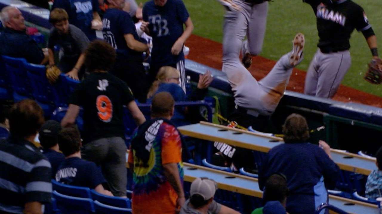 Must C: Prado flips for catch