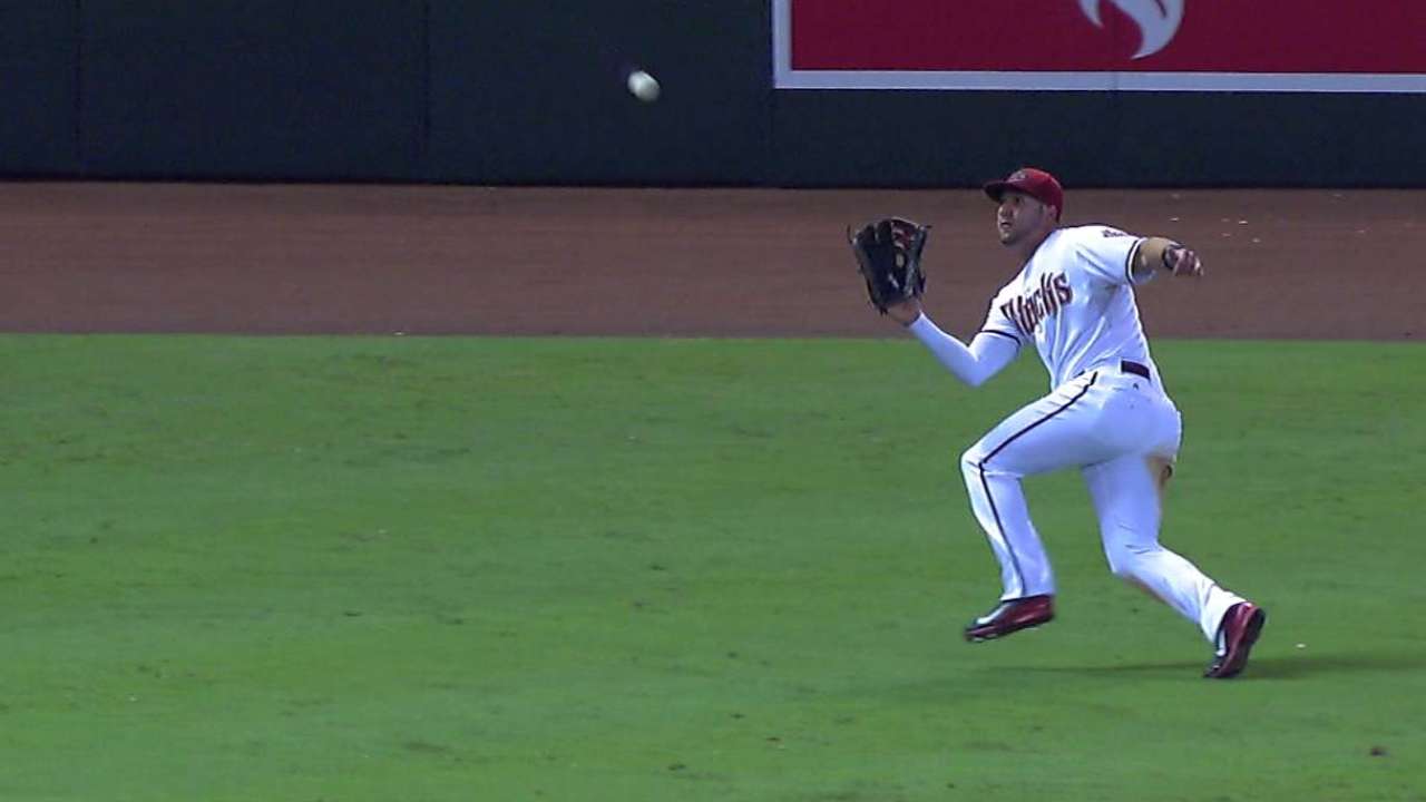 Peralta's running grab
