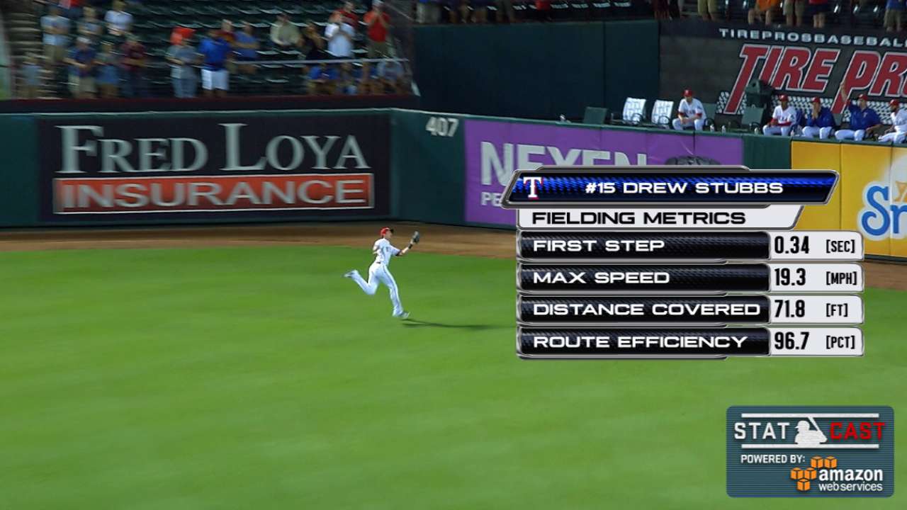 Statcast: Stubbs' great catch