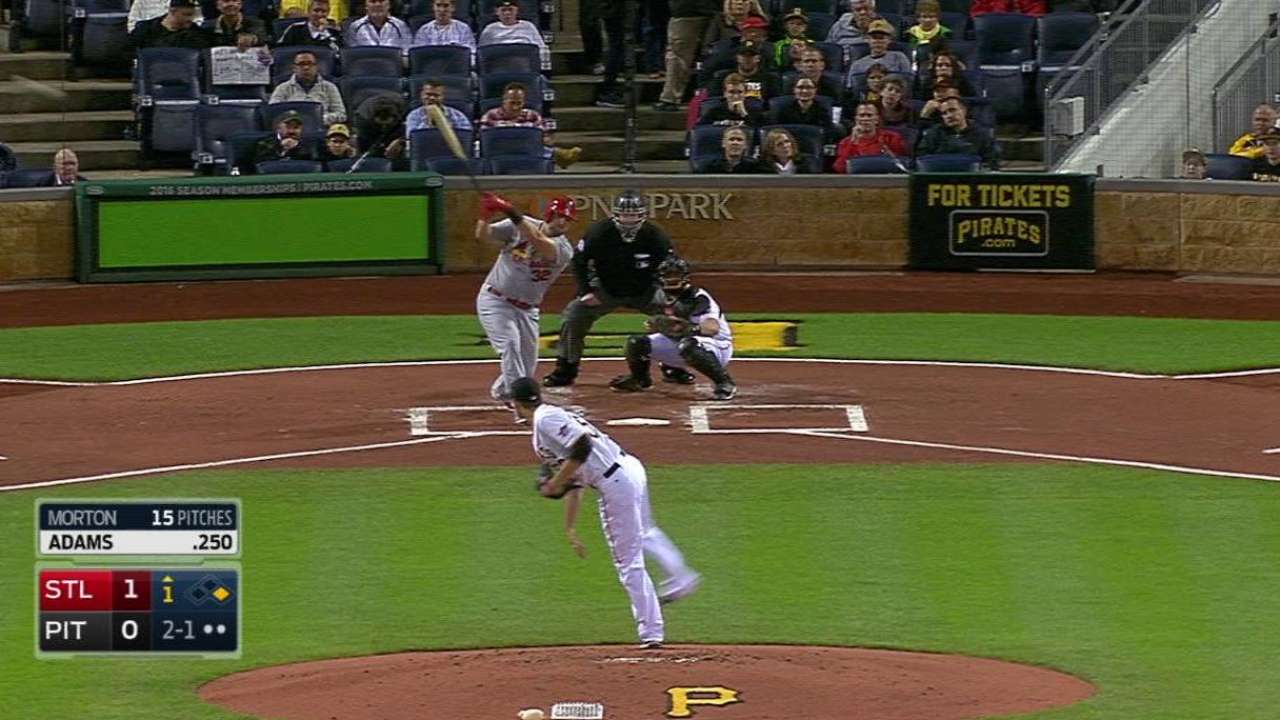Adams' RBI double