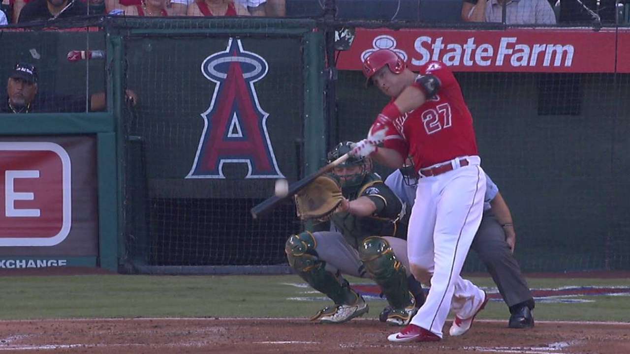 Trout's solo shot