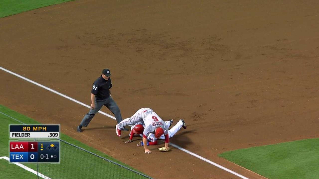 DeShields ruled out after review