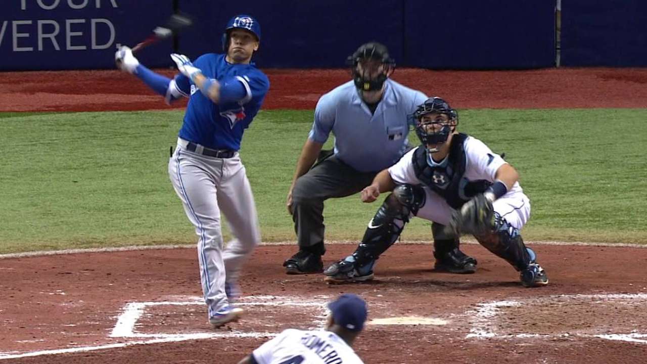 Goins' two-run triple
