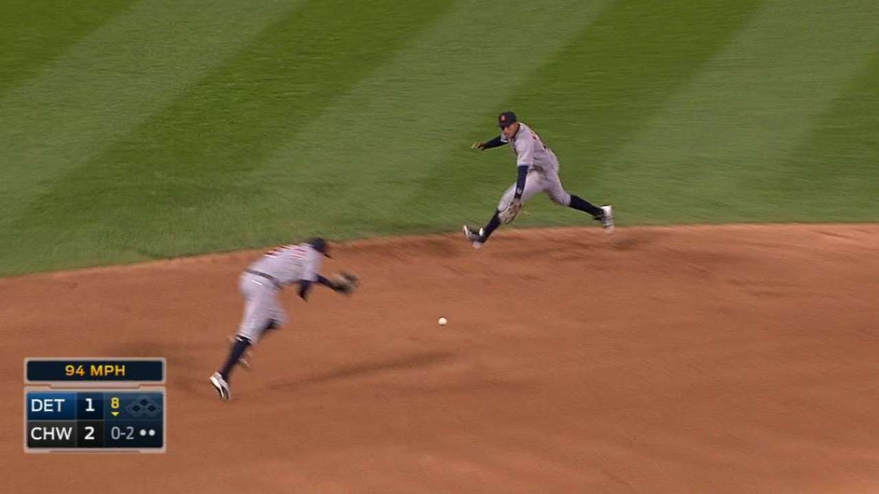 Machado's jump throw
