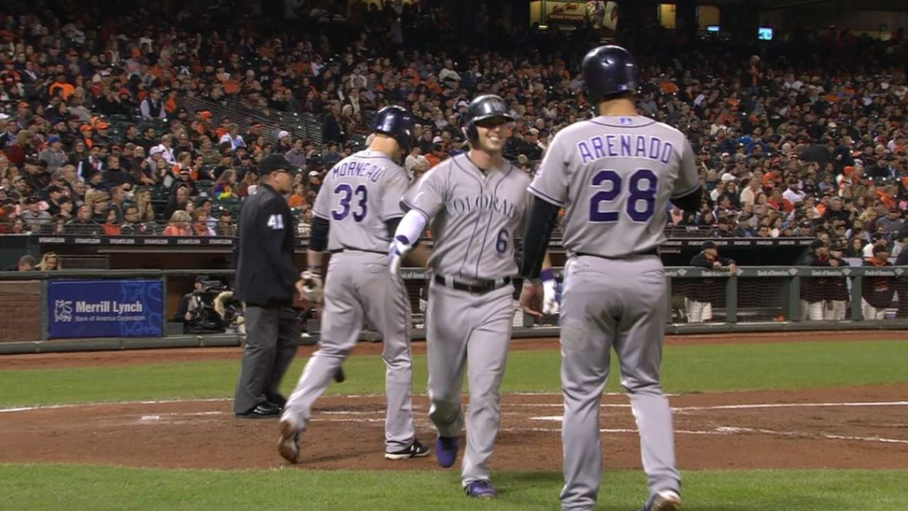Rockies post five in the 3rd